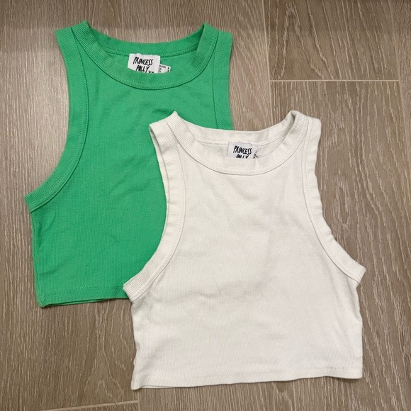 Princess Polly Tops - Two Princess Polly Cropped Tanks
